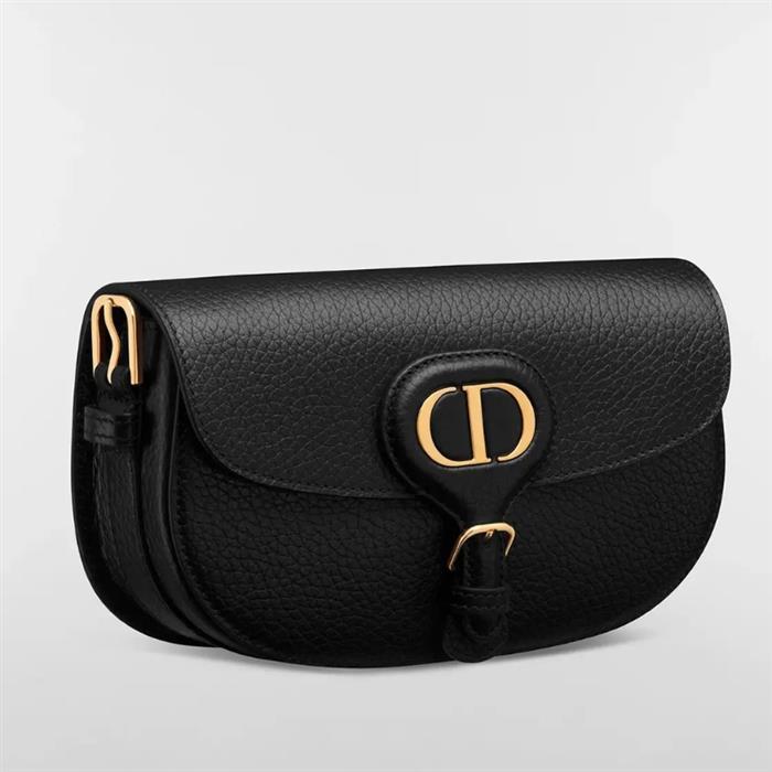 DIOR Bobby East-West Leather Shoulder Bag Black