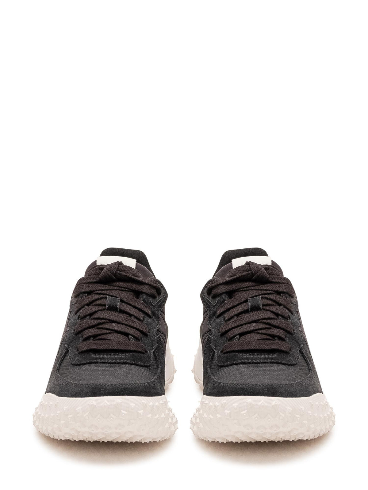 Moncler Black Leather Low-Top Sneakers