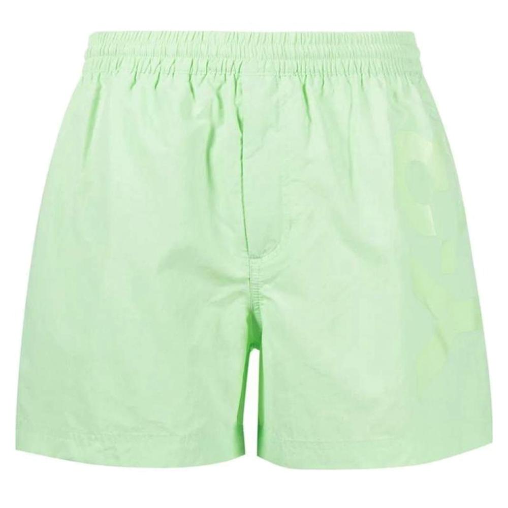 Y-3 Neon Green Classic Logo Swim Shorts