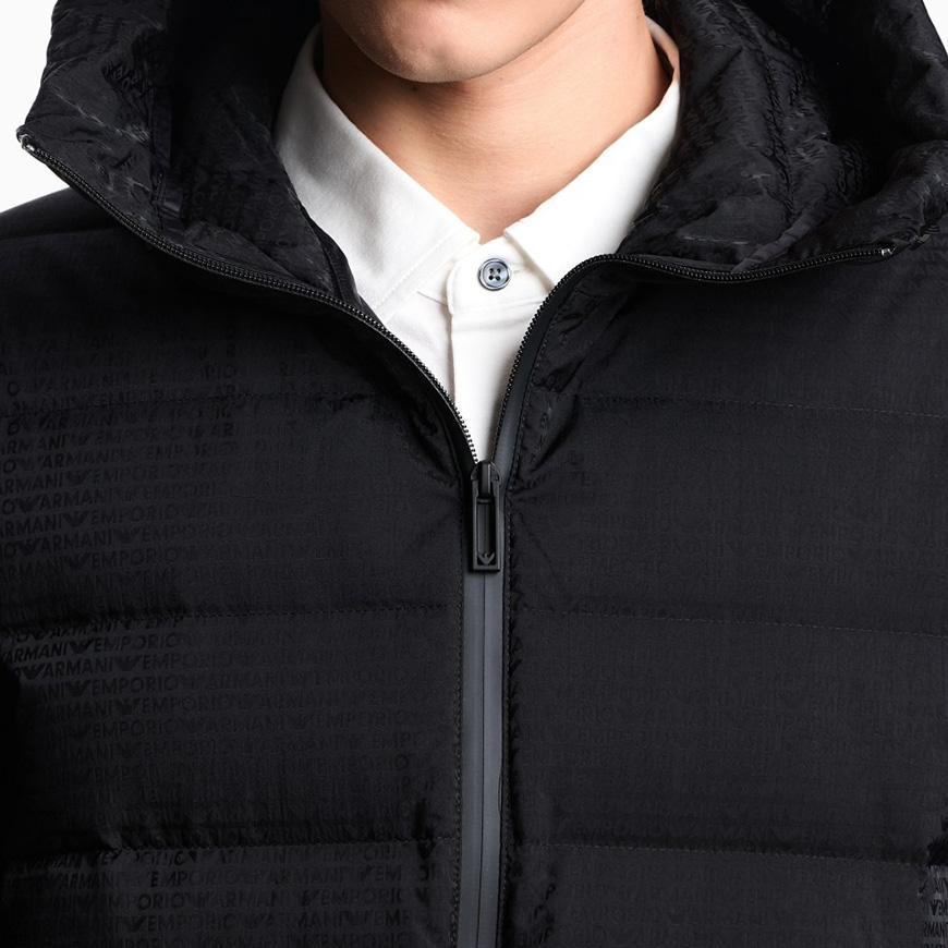 Emporio Armani Men’s Quilted Puffer Jacket with Jacquard EM003043 AF15384 UC001