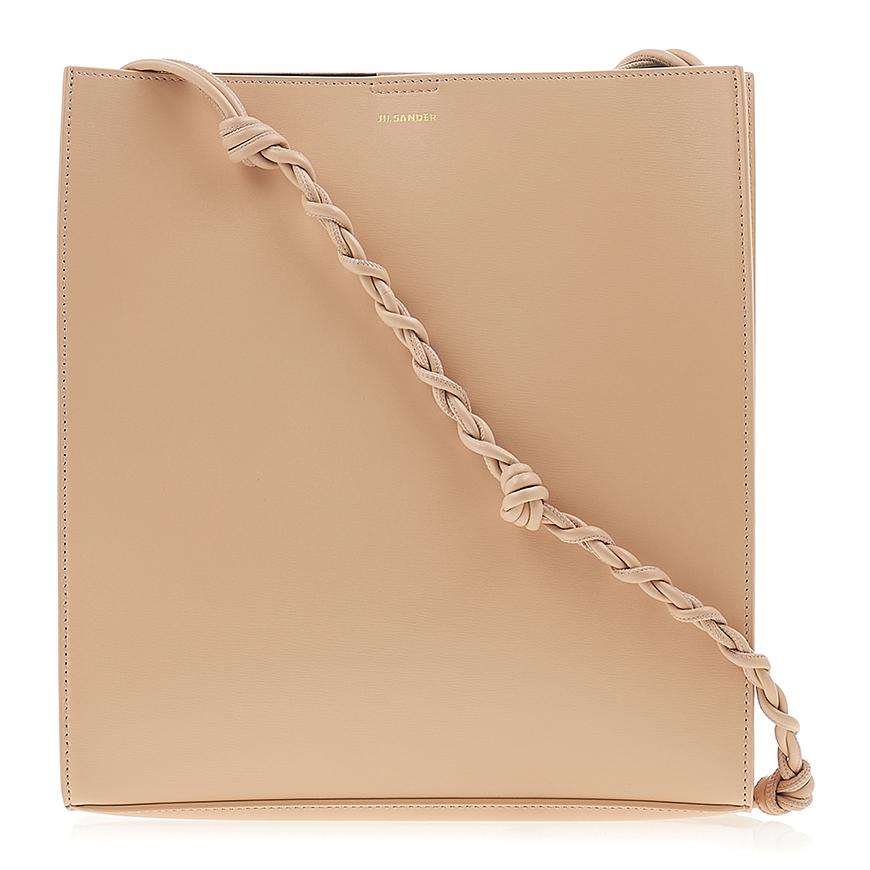JIL SANDER Women’s Medium Tangle Leather Crossbody Bag Tan