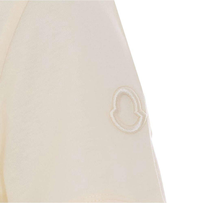 Moncler Ivory Logo Patch Short Sleeve T-Shirt Women