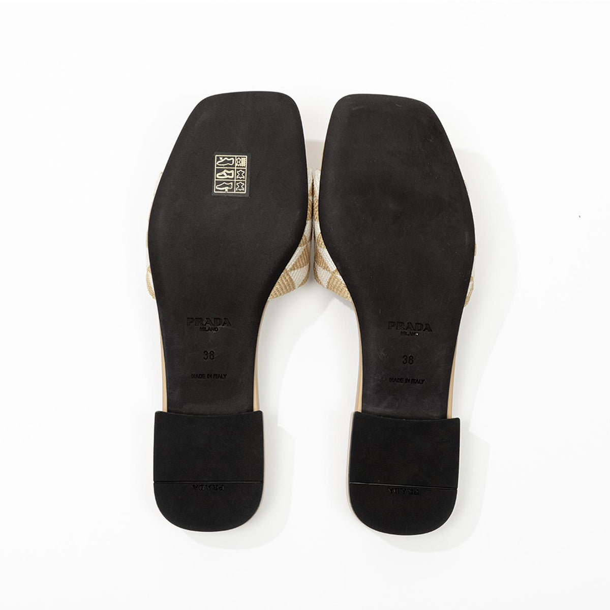 PRADA Women’s Slide Sandals Slippers 1XX637 3LK6 F0J0A