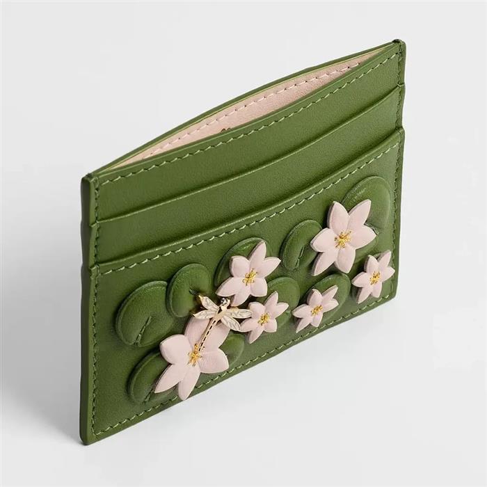 DIOR Jardin Freesia Leather Card Wallet