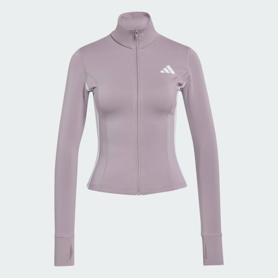 Adidas Women’s Lightweight Track Jacket KD9237 Preloved Fig White DOM