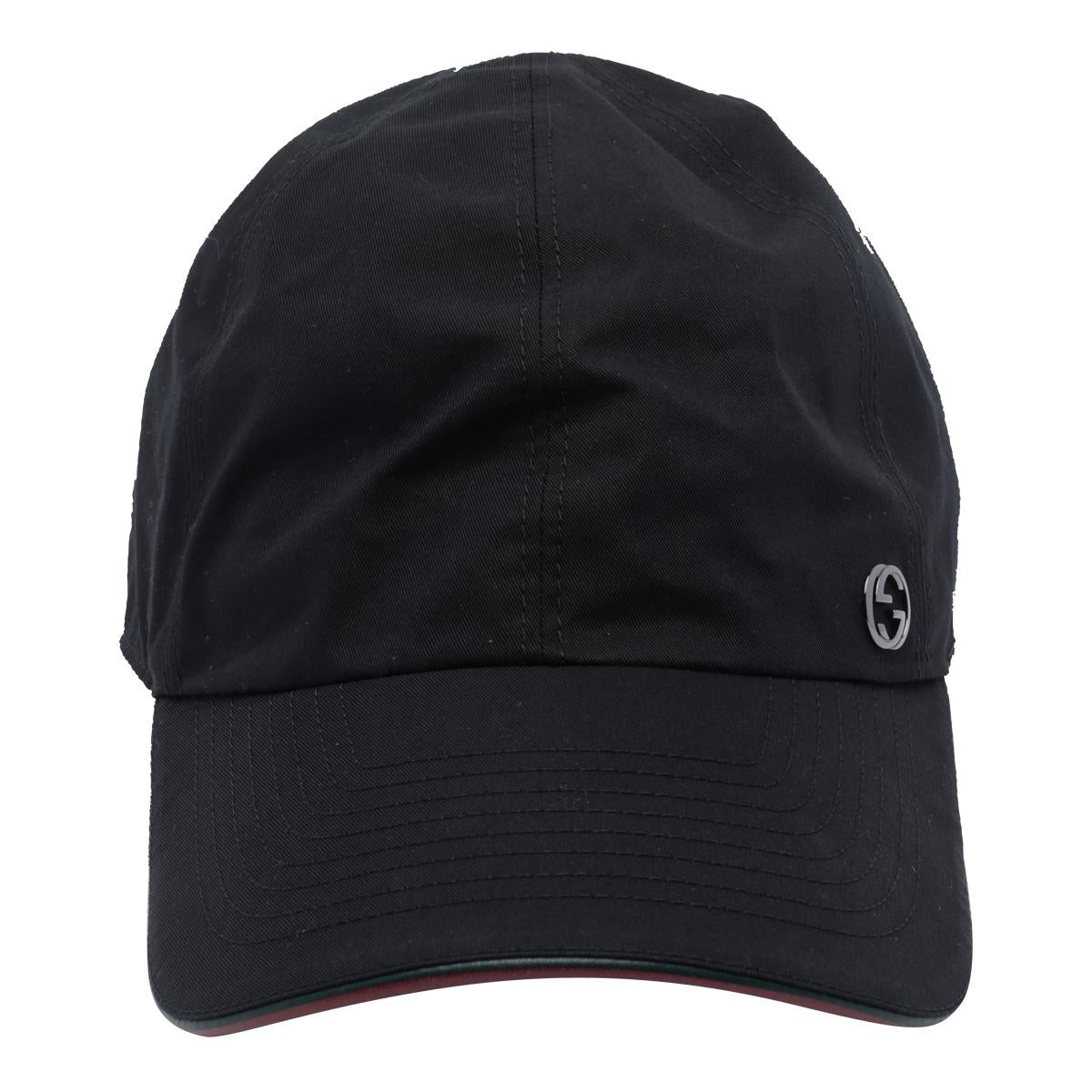 GUCCI Black Cotton Baseball Cap