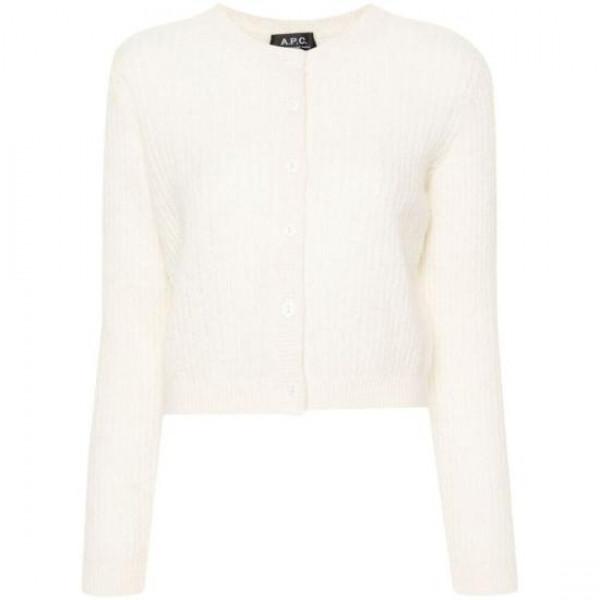 A.P.C. Milo Wool Blend Cardigan Women’s Crewneck Knit
