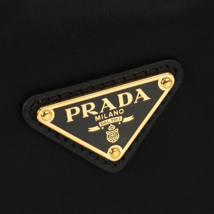 PRADA Explore Small Re-Nylon Shoulder Bag Black