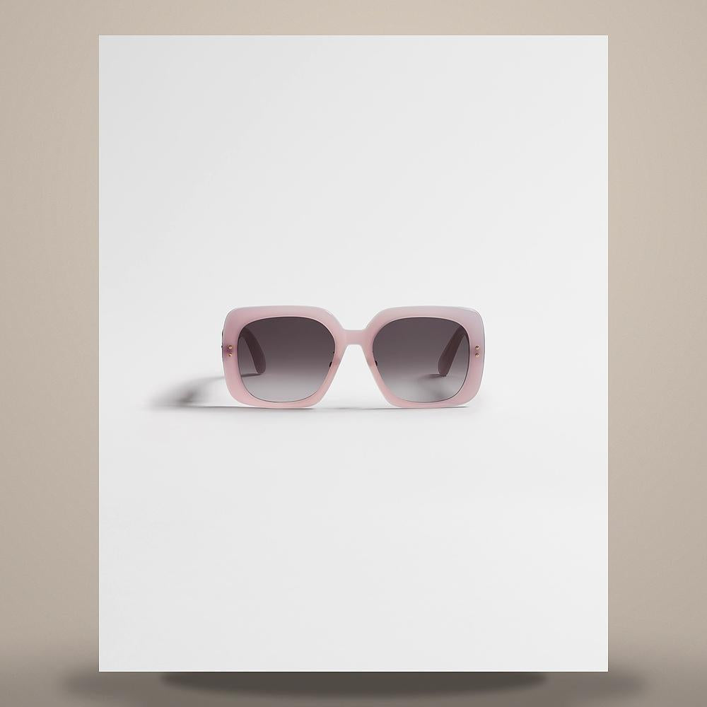 DIOR Oblique S1F Pastel Pink Blue Square Sunglasses DBLQS1FXR 40A1