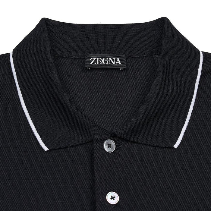 Zegna Men’s Stretch Polo T-Shirt E7358A5 B746 K09