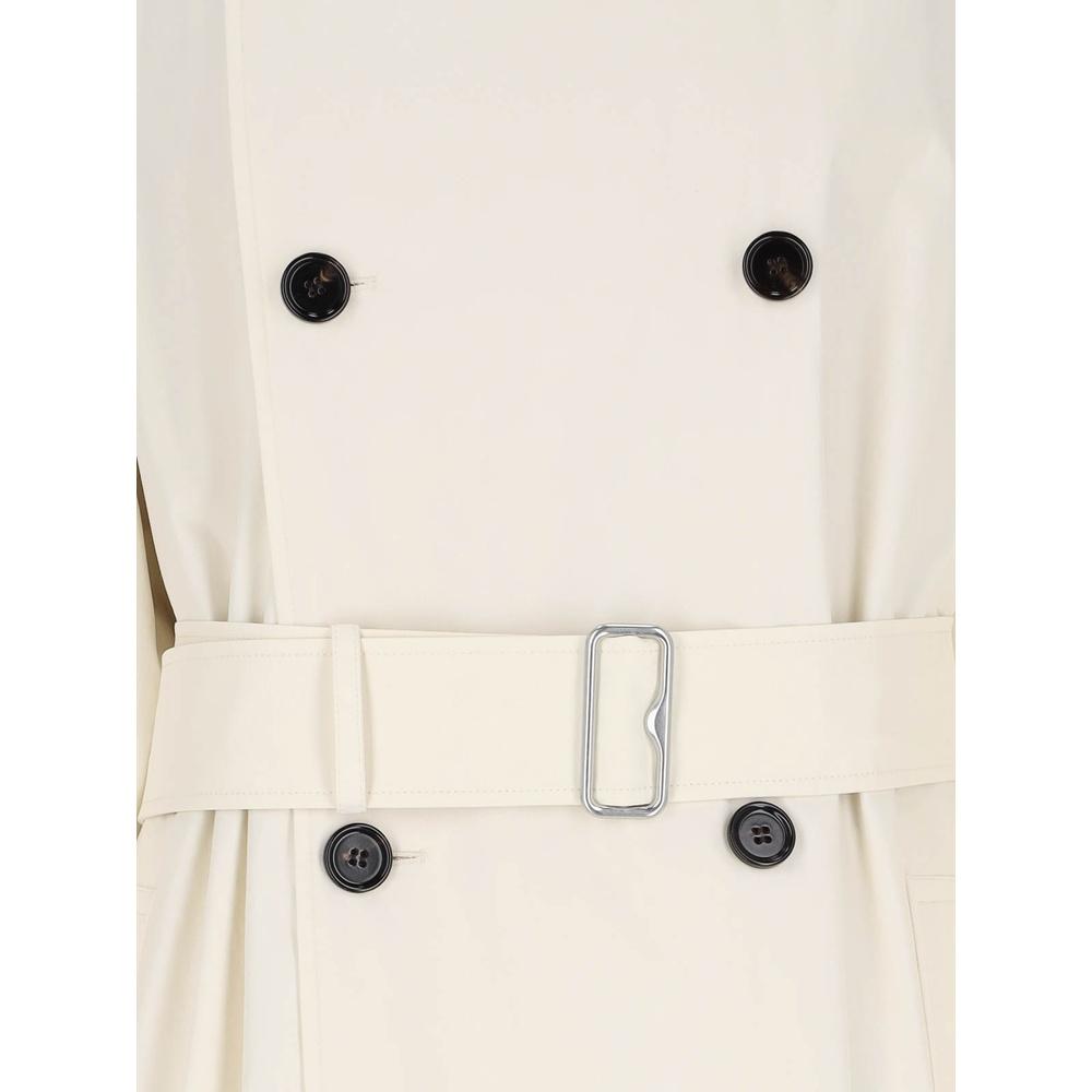 BURBERRY Gabardine Long Trench Coat for Women