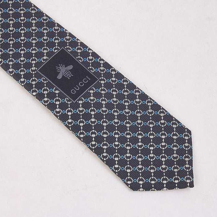 GUCCI Men’s Horsebit Jacquard Tie 836126 4E009 1263