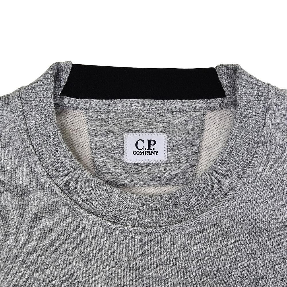 CP Company Men's Diagonal Raised Fleece Lens Crewneck Sweatshirt