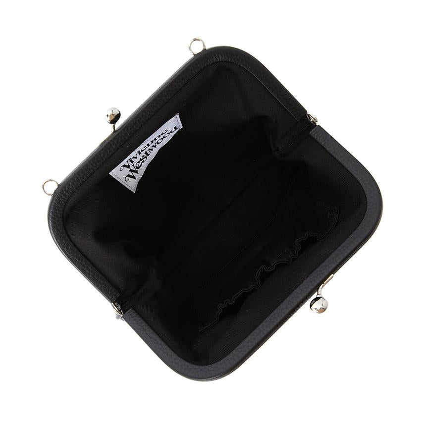 Vivienne Westwood Black Leather Women’s Clutch Bag