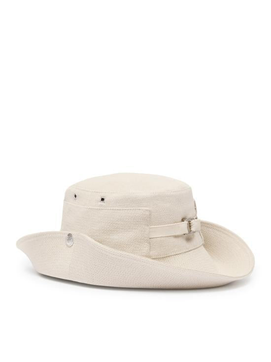 JACQUEMUS Bucket Hat 255AC7215113110 OFF WHITE DOM