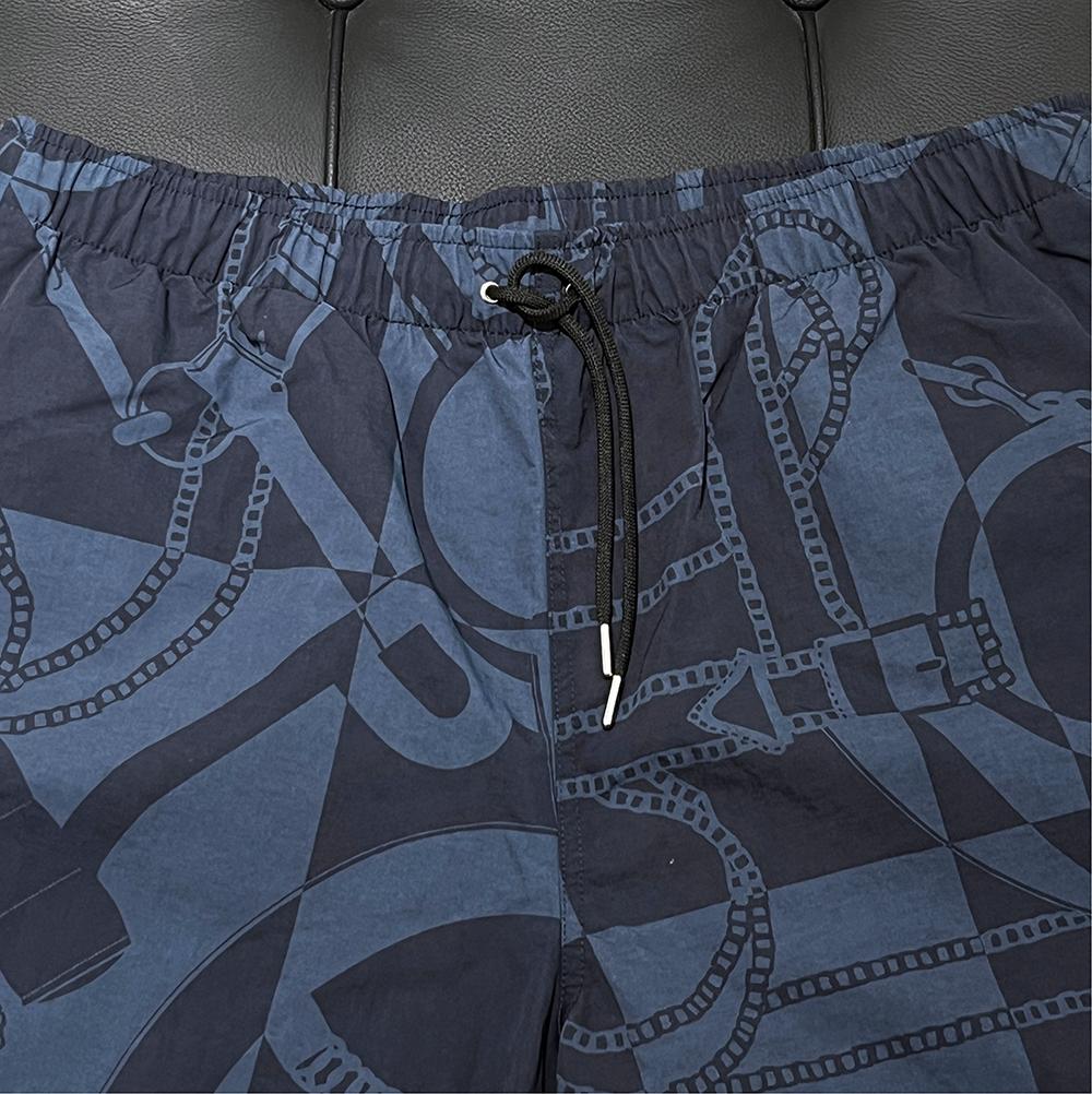 HERMES Indigo Efron d’Or Swim Shorts Men’s Large