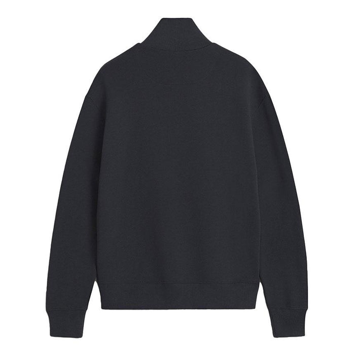 Maison Kitsune Double Fox Head Half Zip Sweatshirt Anthracit OM211CF KM0321 P190
