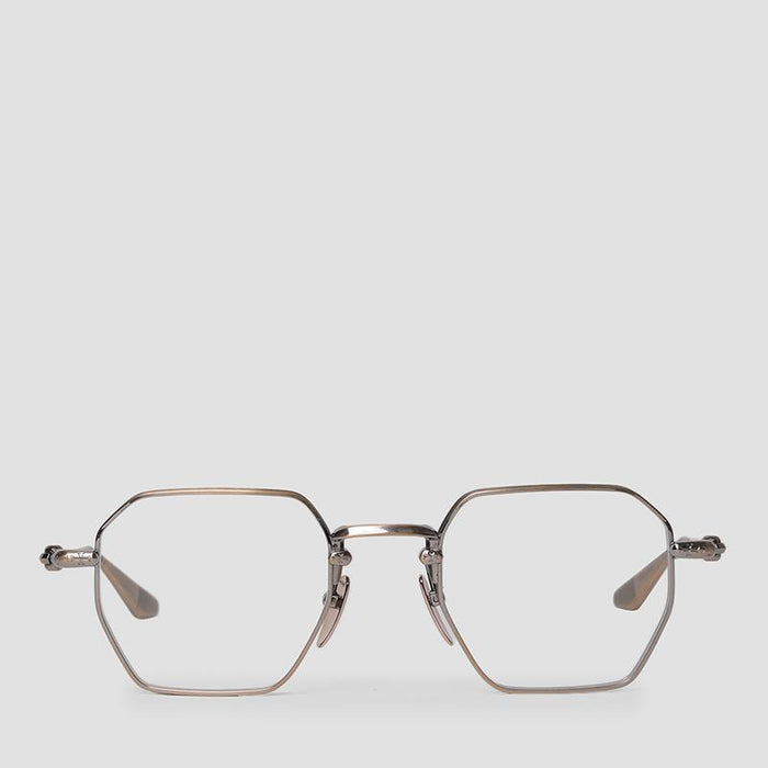 Chrome Hearts Antique Gold Metal LUMP Eyeglass Frame Unisex
