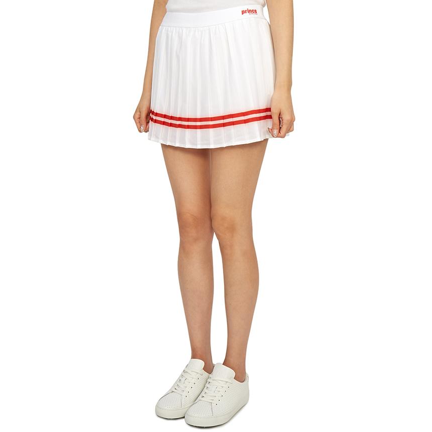 SPORTY&RICH Women’s White Pleated Mini Skirt