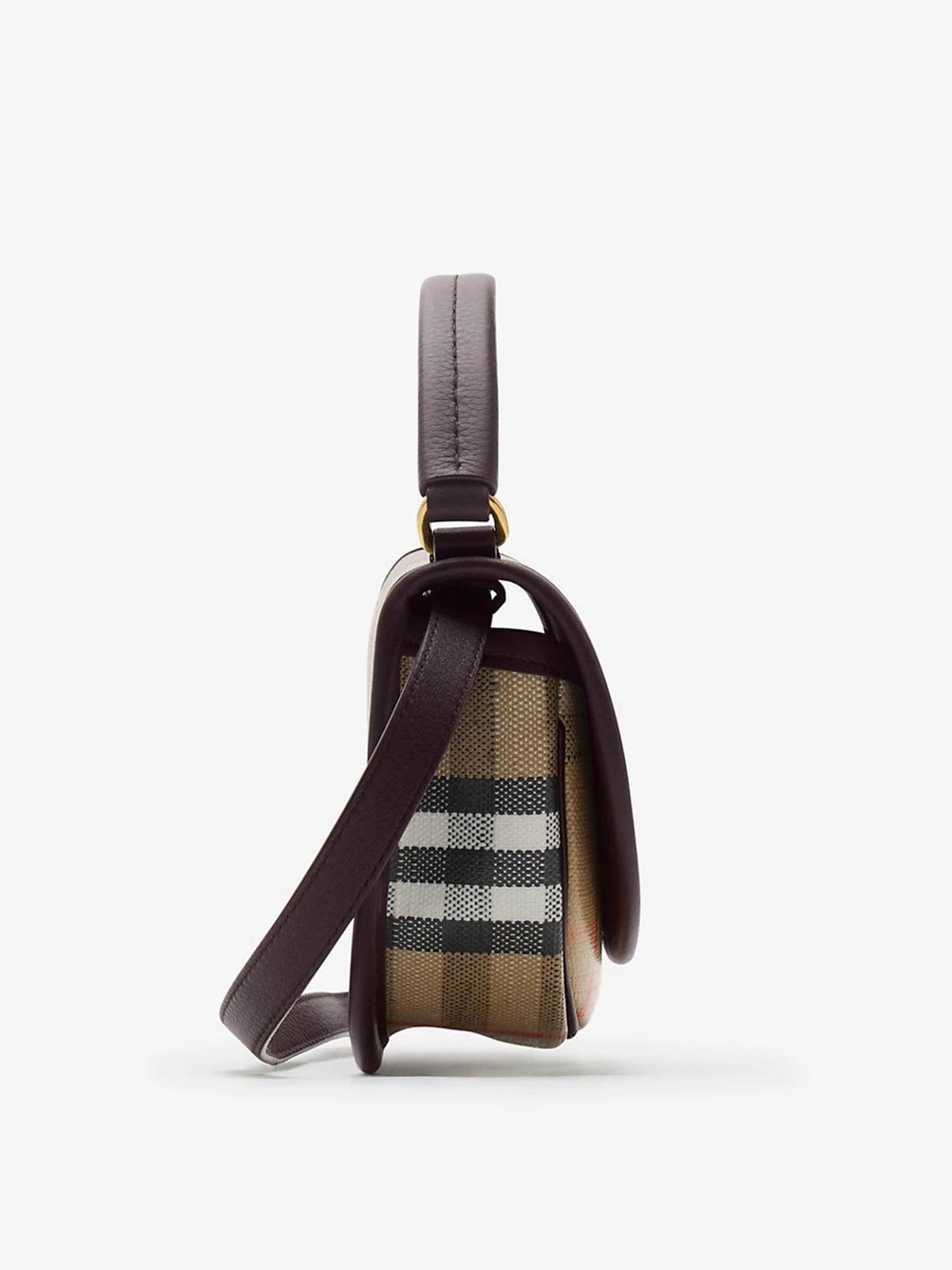 BURBERRY Leather Shoulder Bag Black