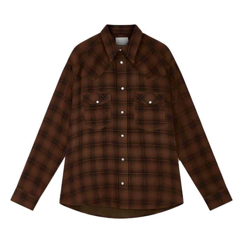 Isabel Marant Panema Men’s Check Long Sleeve Shirt