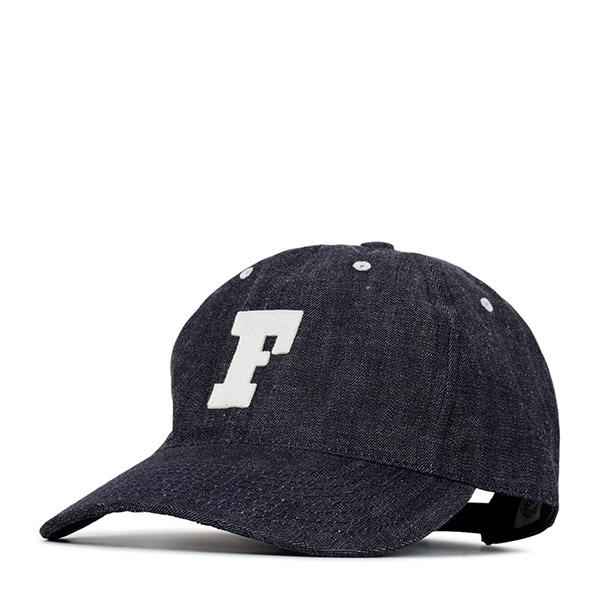 FULLCOUNT Indigo Blue 6-Panel Denim Baseball Cap