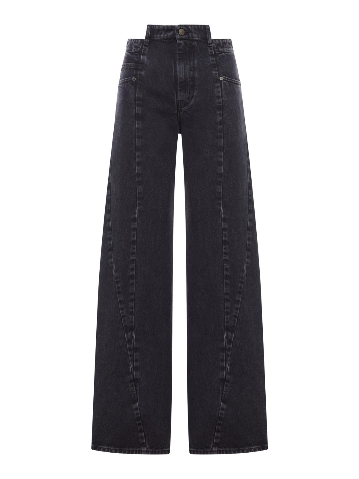 Maison Margiela Medium Black Stonewashed Denim Trousers