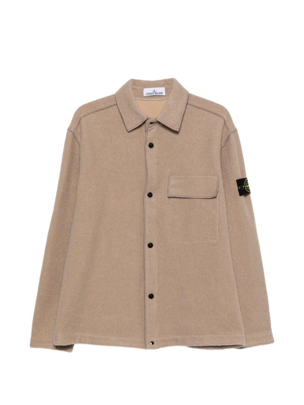 STONE ISLAND Green Nylon Zip Jacket