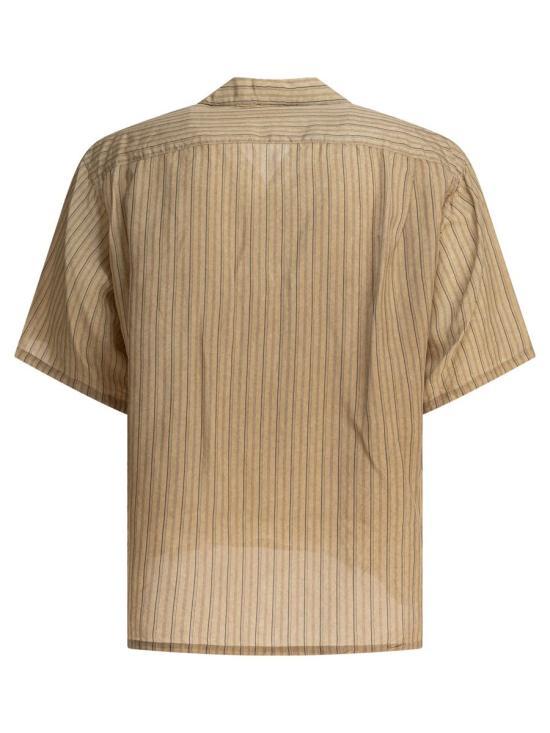 KAPTAIN SUNSHINE Short Sleeve Shirt Men’s KS25SSH08BEIGESTRIPE BEIGE STRIPE DOM