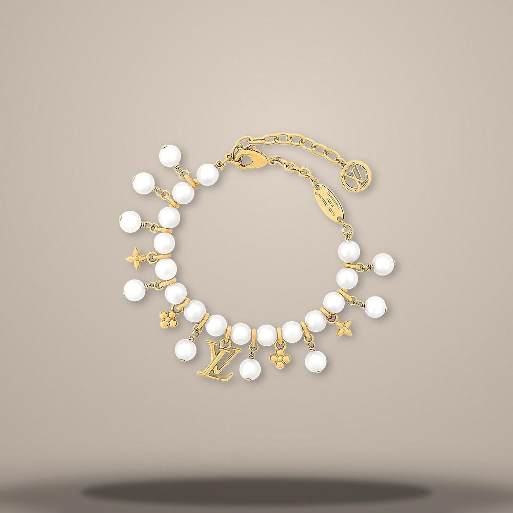 Louis Vuitton Pearl River Bracelet Gold-Tone Metal M4739U