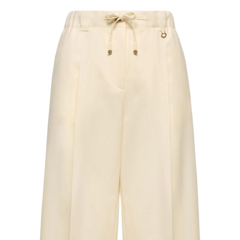 Moncler Black Crop Pants Women’s Cotton Blend Trouser