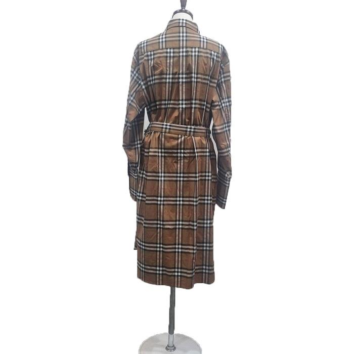 BURBERRY Ivery Check Belted Shirt Dress Set