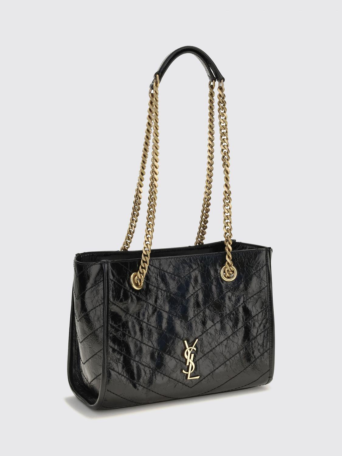 Saint Laurent Black Leather Shoulder Bag