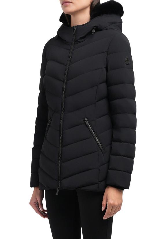 Moose Knuckles Black Down Puffer Jacket for Men M35LJ206S 305 BLACK DOM