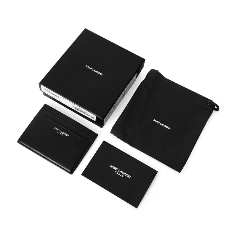 Saint Laurent Men’s Leather Card Holder Wallet 375946 0U90N 1000