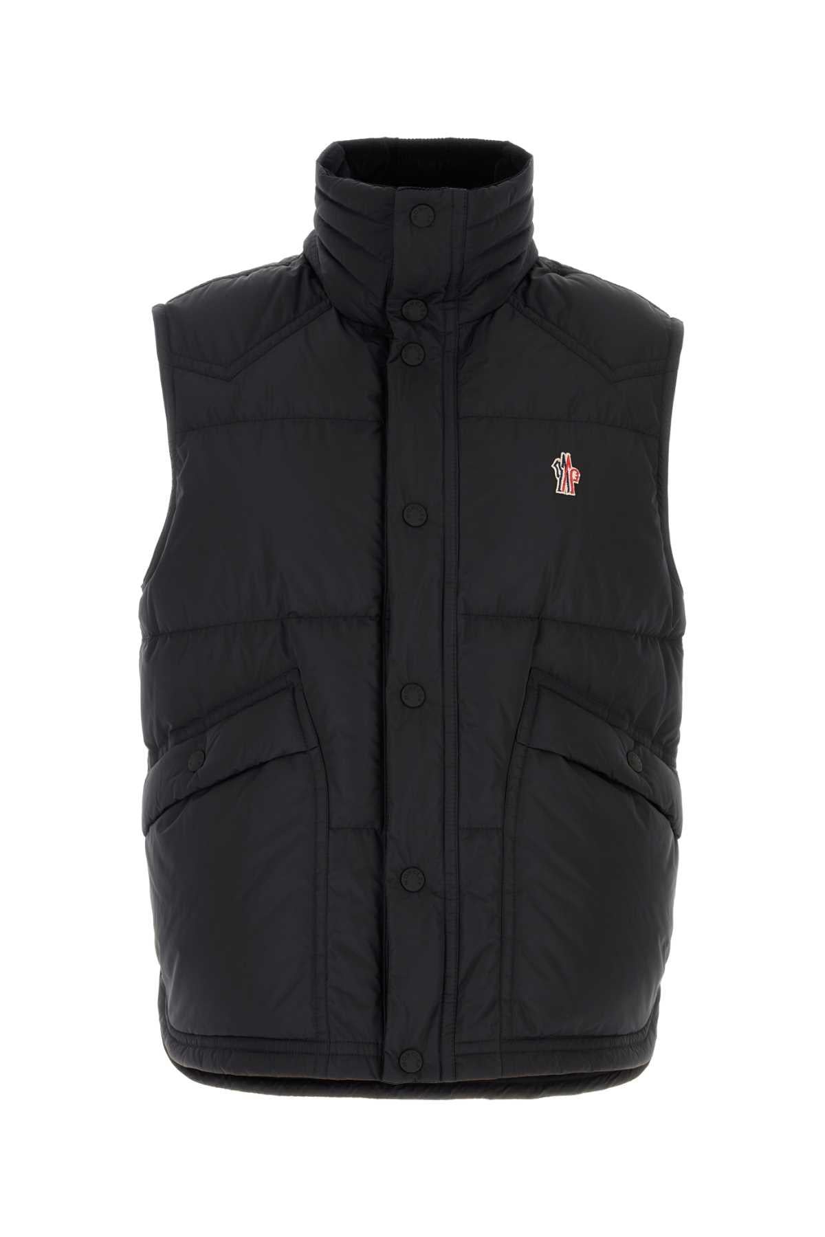 Moncler Black Down Vest for Men