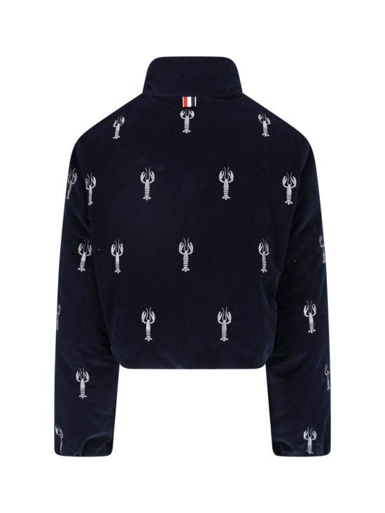 THOM BROWNE Navy Down Puffer Jacket Men