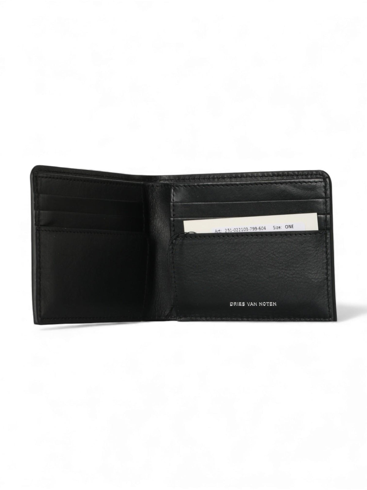 Dries Van Noten Green Flower Print Leather Bifold Wallet 251 022103 799 604