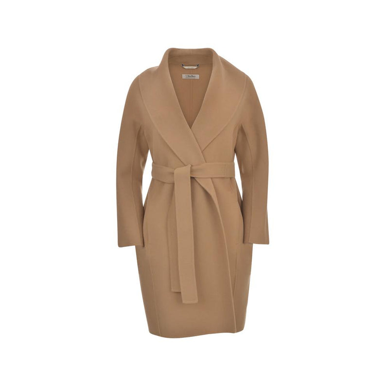 Max Mara Belted Wool Coat Camel 2529016061 045