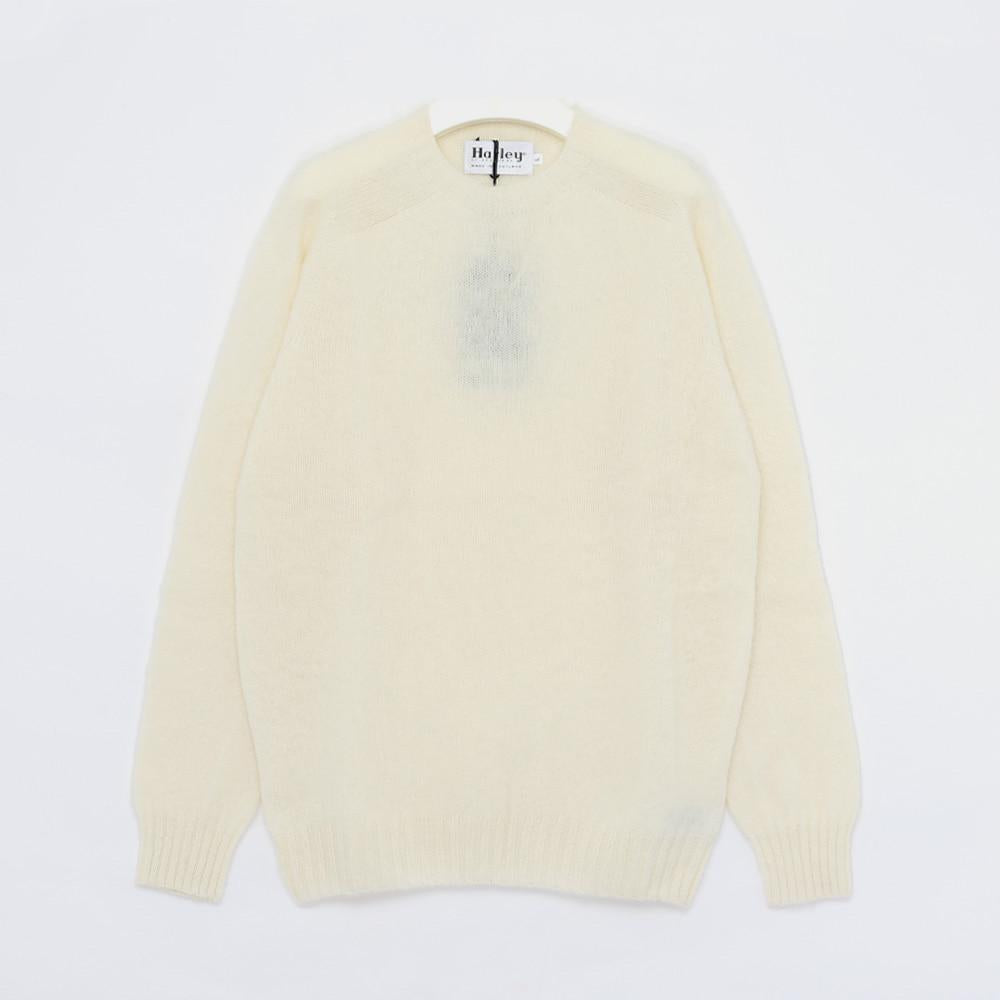 Harley OF SCOTLAND Shaggy Dog Classic Wool Crewneck Sw M3834 7 SHAGGY SNOW WHITE