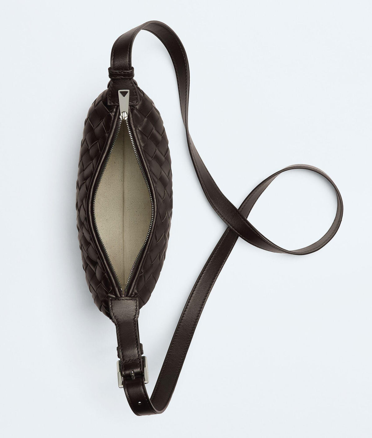 Bottega Veneta Travel Phone Pouch Bag Black Leather