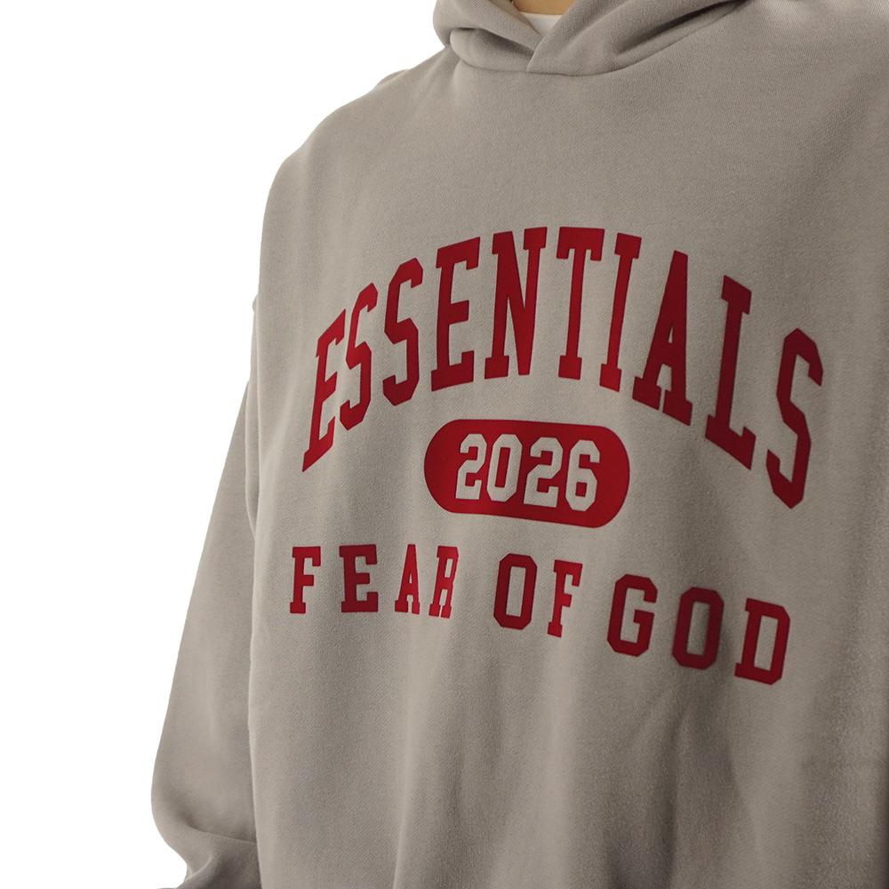 Fear of God Essentials Classic Fleece Hoodie Smoke Gray Unisex