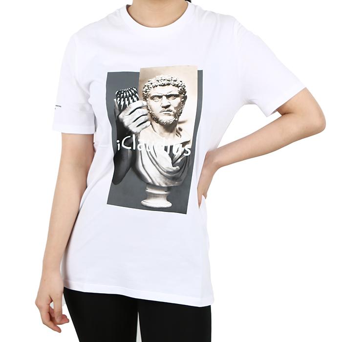 Neil Barrett I Claudius Graphic White Short Sleeve T-Shirt Women