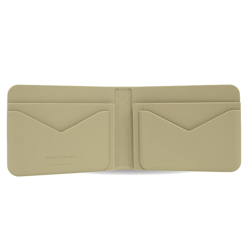Bottega Veneta Intrecciato Light Khaki Leather Bifold Wallet