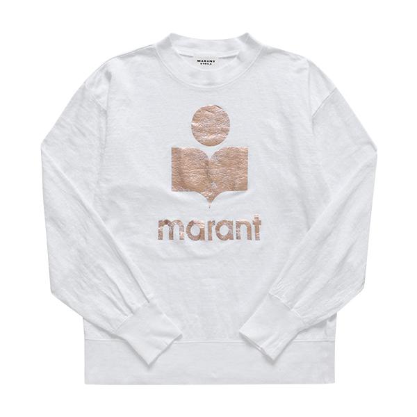 Isabel Marant Chloeia Linen Long Sleeve T-Shirt White Women’s