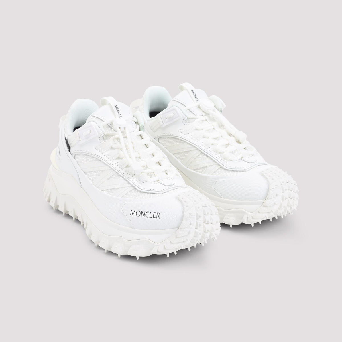 Moncler Leather Low-Top Sneakers White Women’s