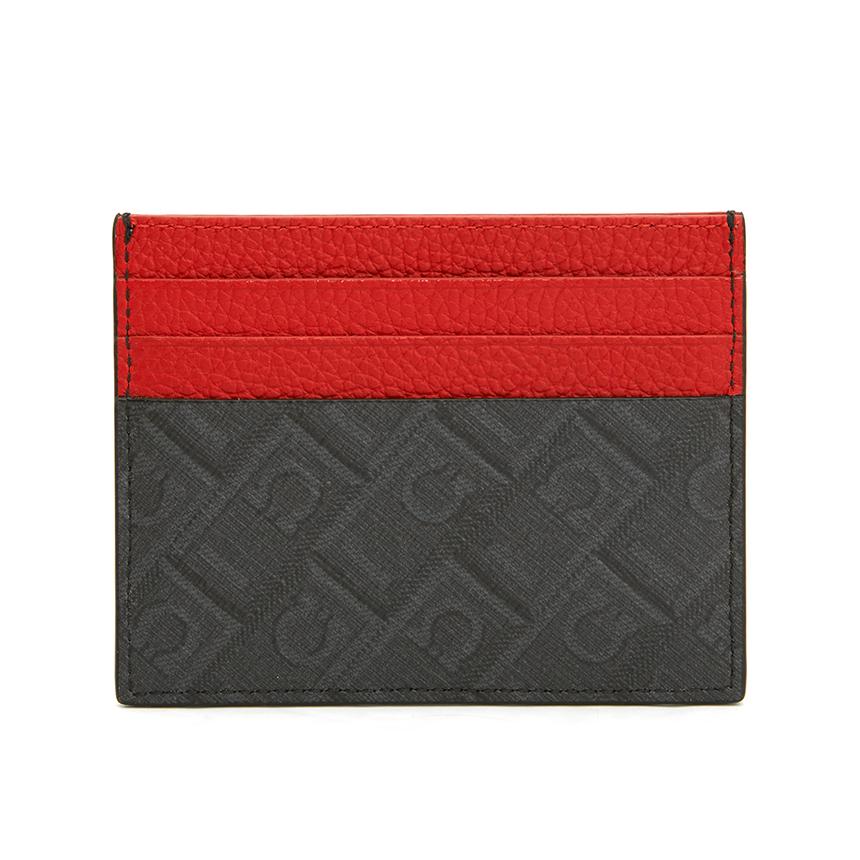 Ferragamo Men's Leather Card Holder Wallet 661583 0780322