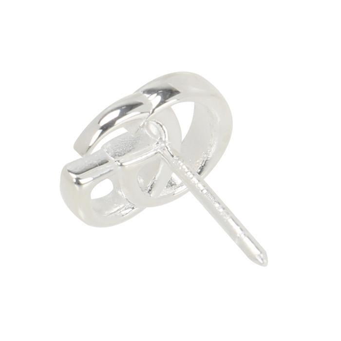 GUCCI Double G Flower Stud Earrings