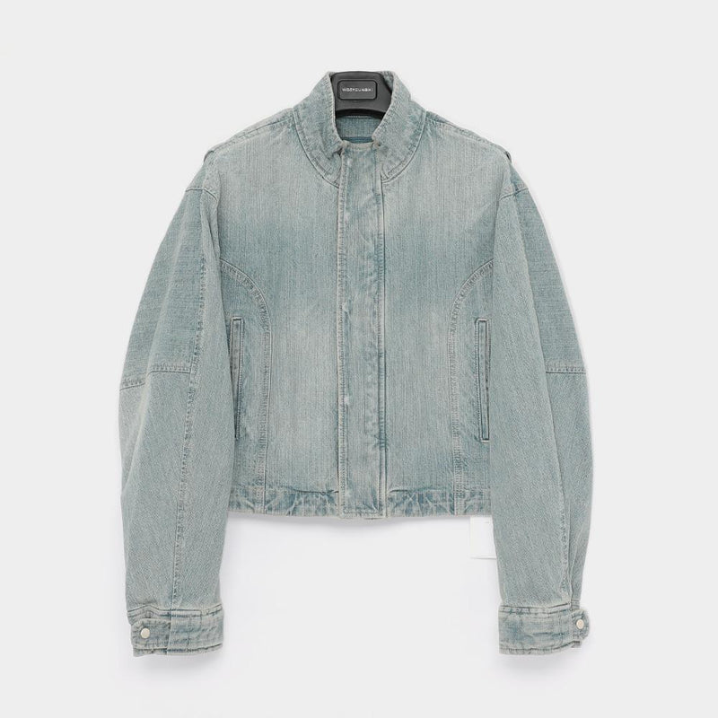 WOOYOUNGMI High-Neck Back-Patch Denim Women’s Jacket M251JP22977L