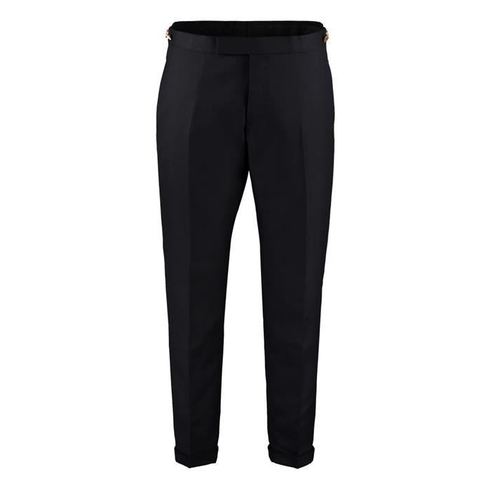 THOM BROWNE Low Rise Wool Suit Pants Navy MTC159A 00626 415